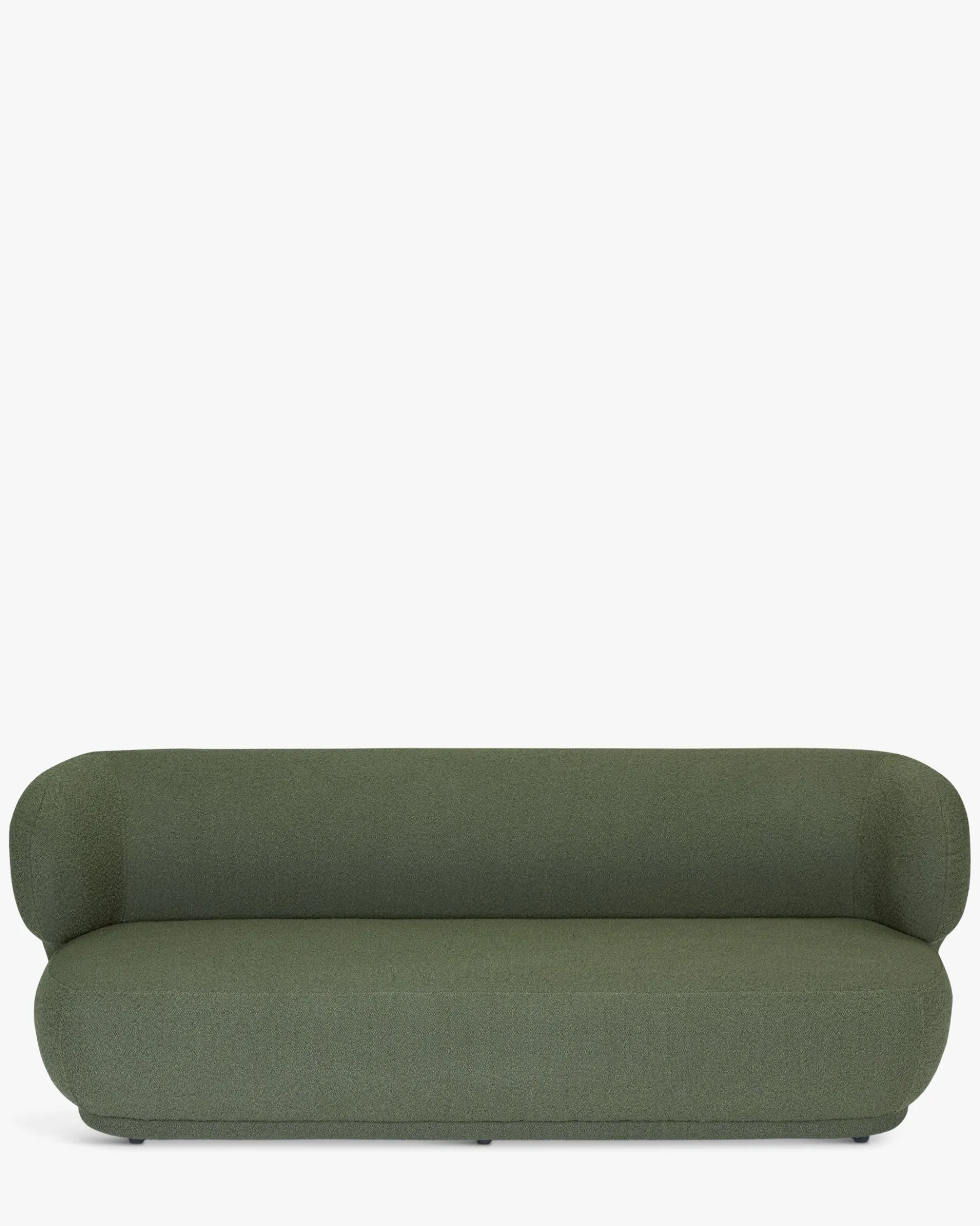 Canapé 3 places, Vert kaki bouclé, L220 Giulia