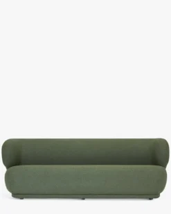Canapé 3 places, Vert kaki bouclé, L220 Giulia