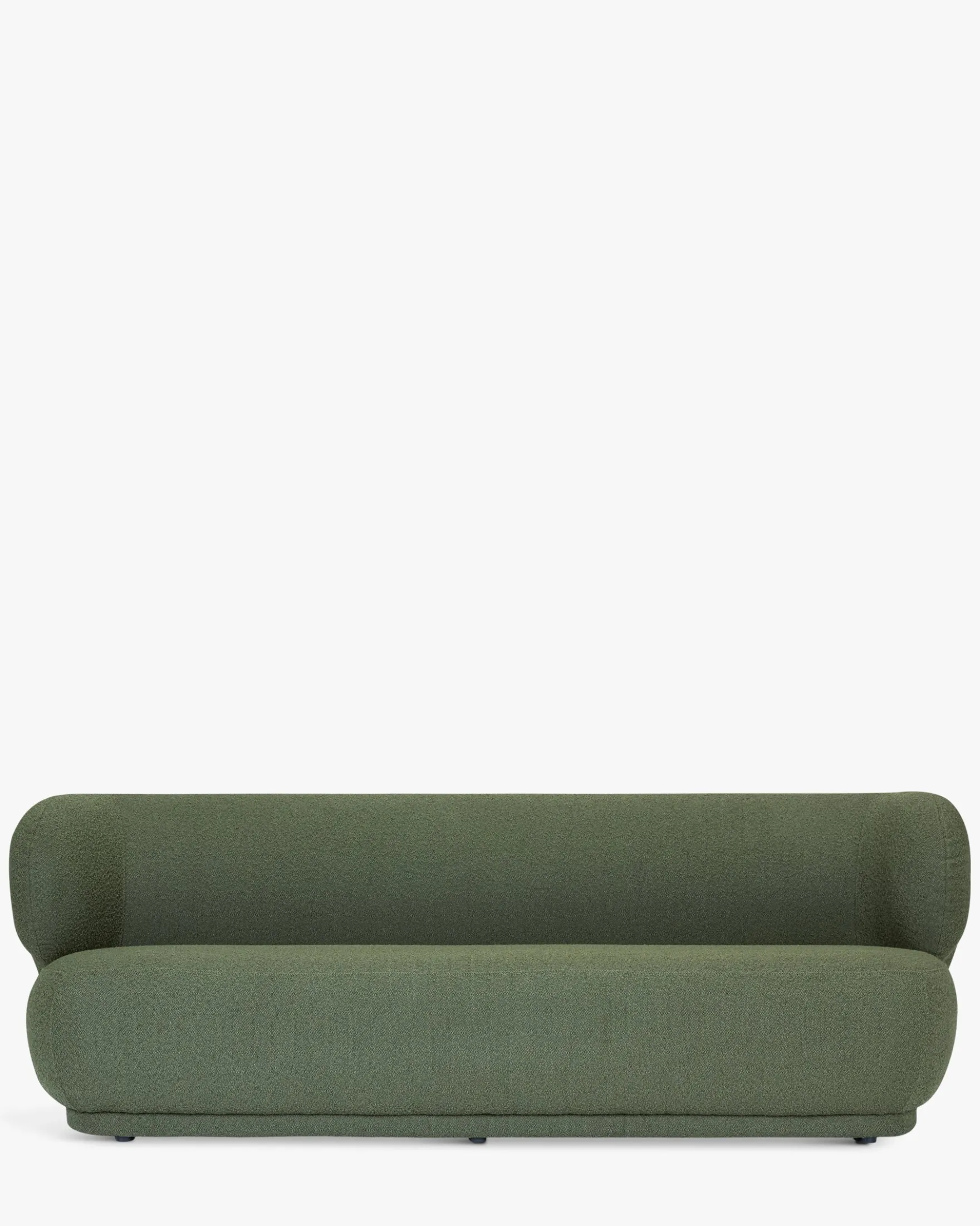 Canapé 3 places, Vert kaki bouclé, L220 Giulia