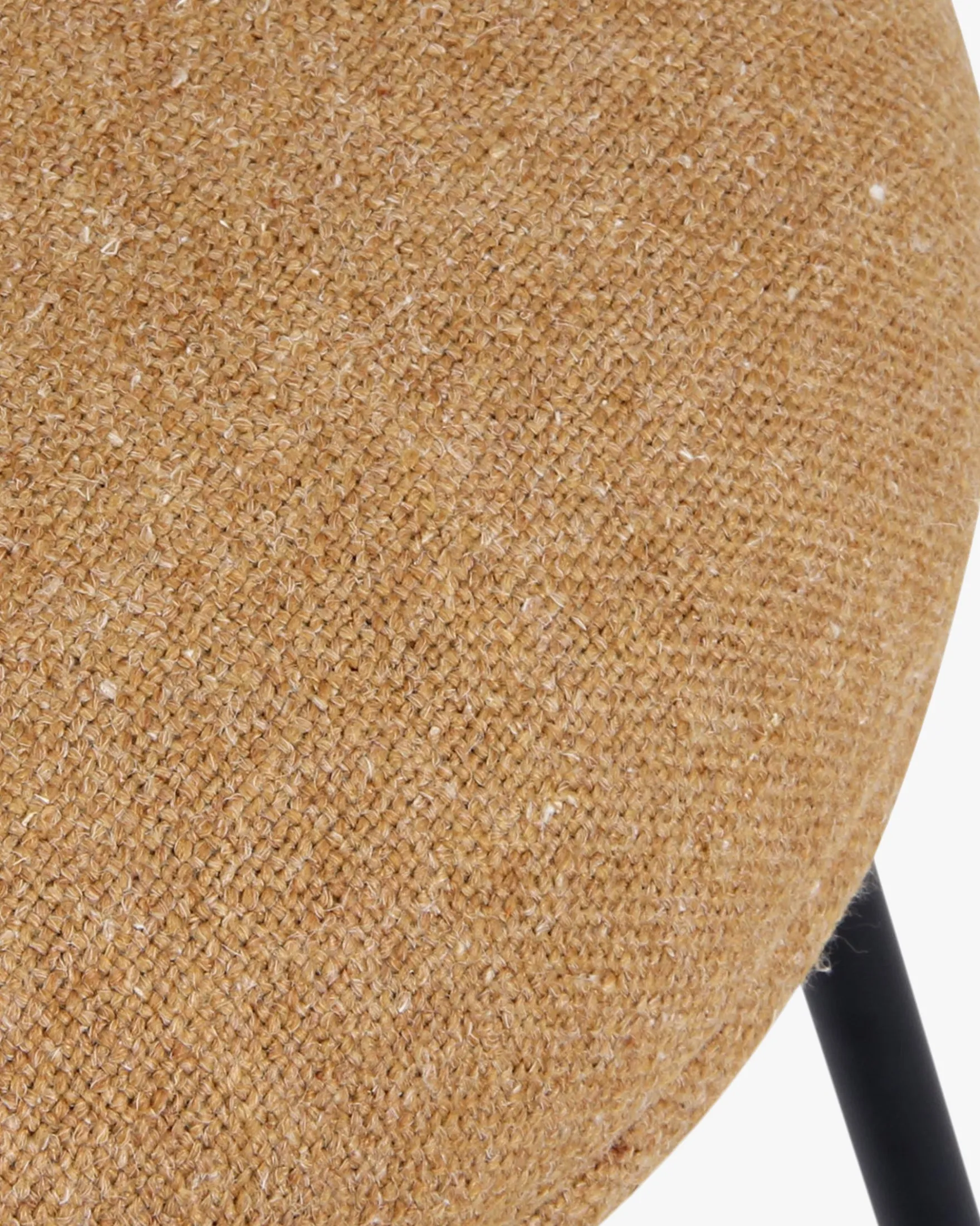 Chaise, Camel sable & métal noir Savio