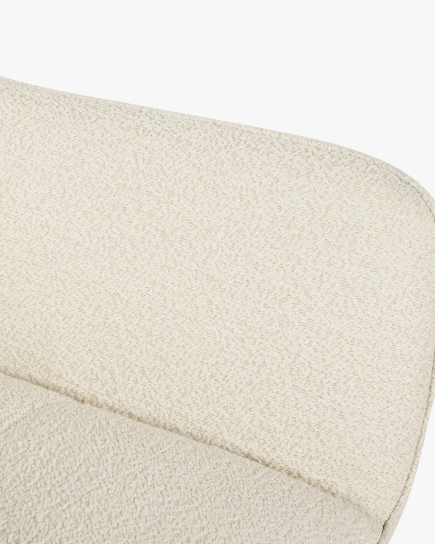 Chaise de bureau, Blanc bouclette & métal doré, 60x86 Kingscross