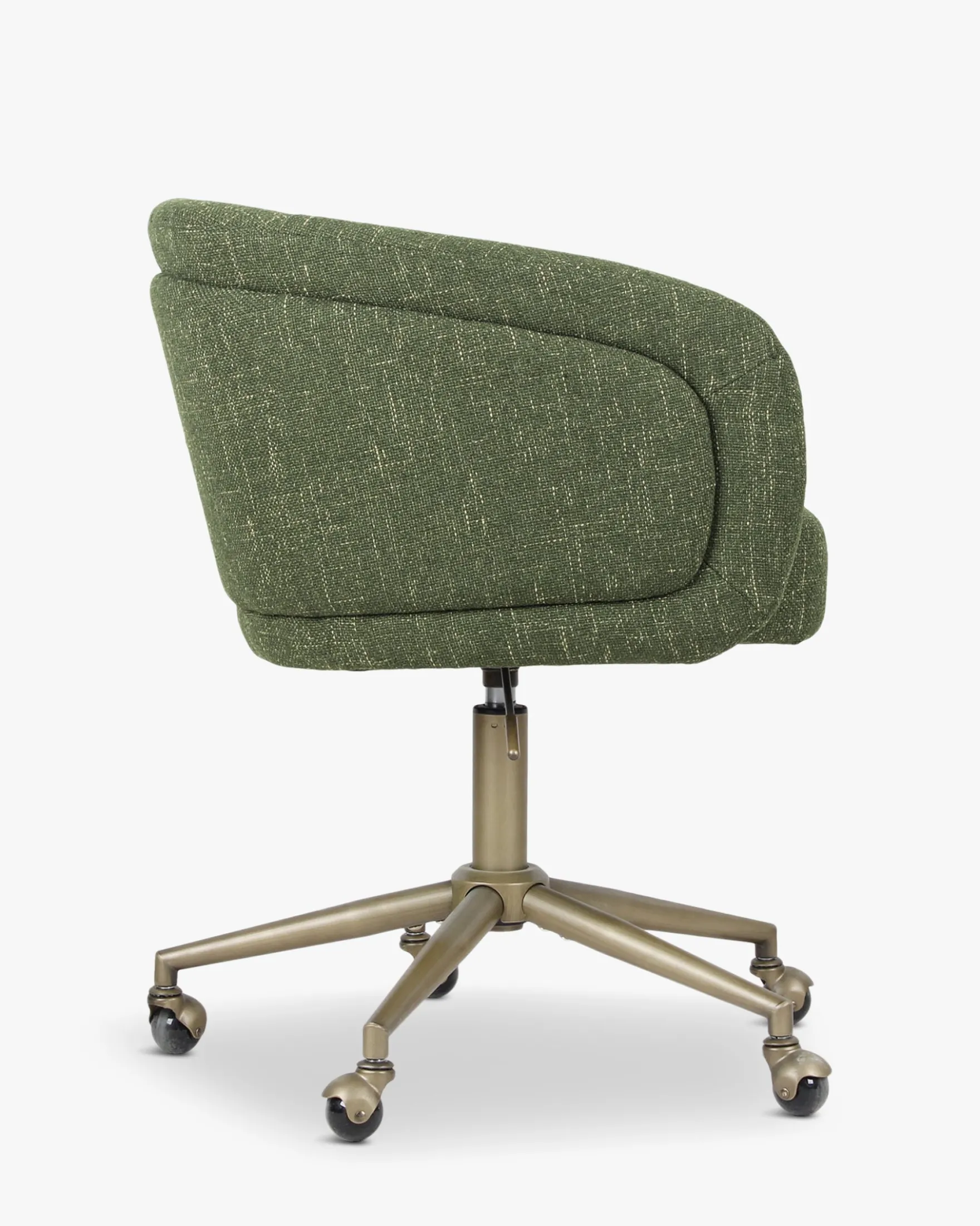 Chaise de bureau rotative, Cactus vert & laiton Volta