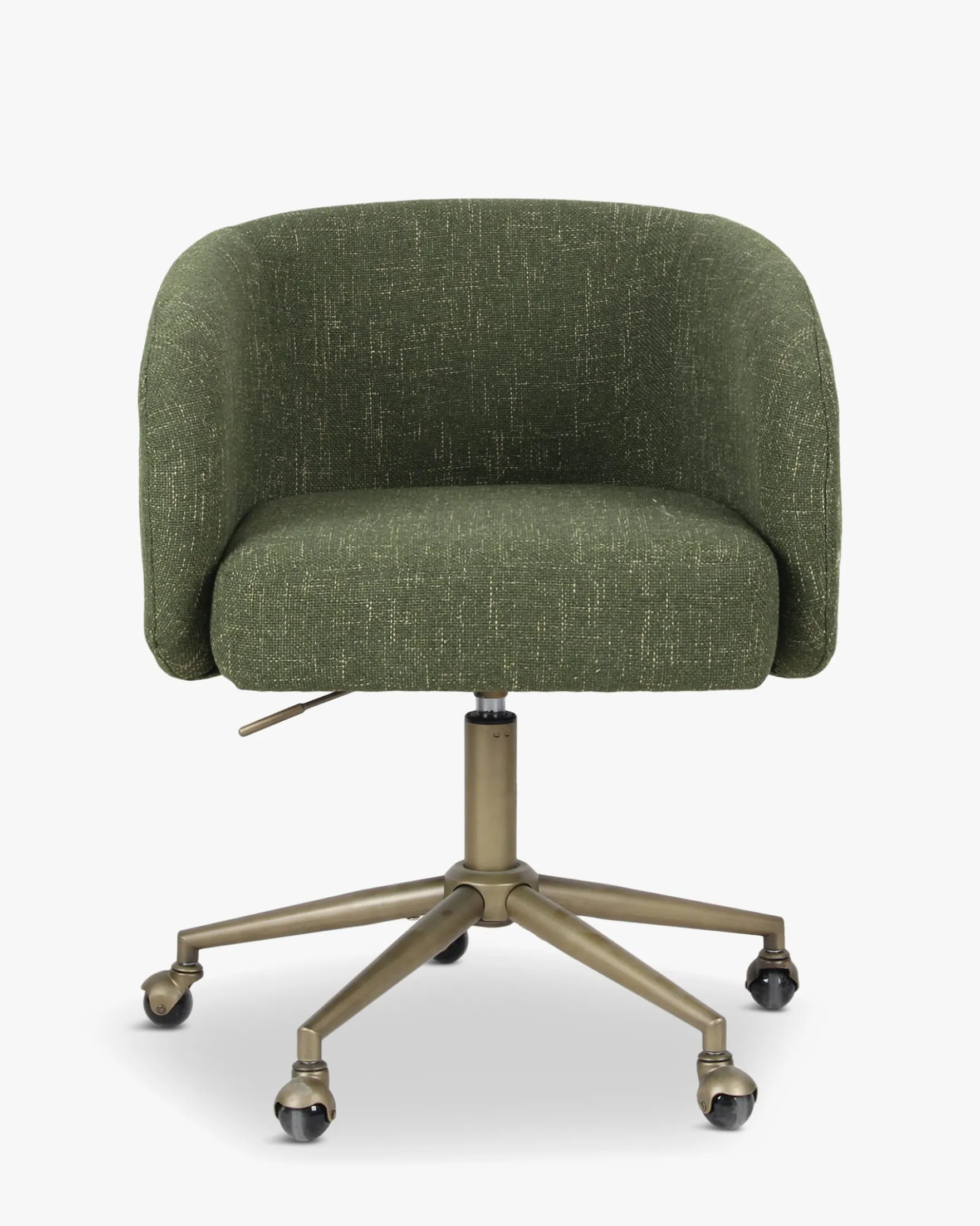 Chaise de bureau rotative, Cactus vert & laiton Volta