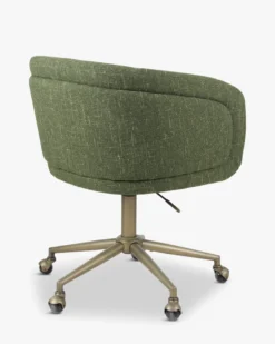 Chaise de bureau rotative, Cactus vert & laiton Volta