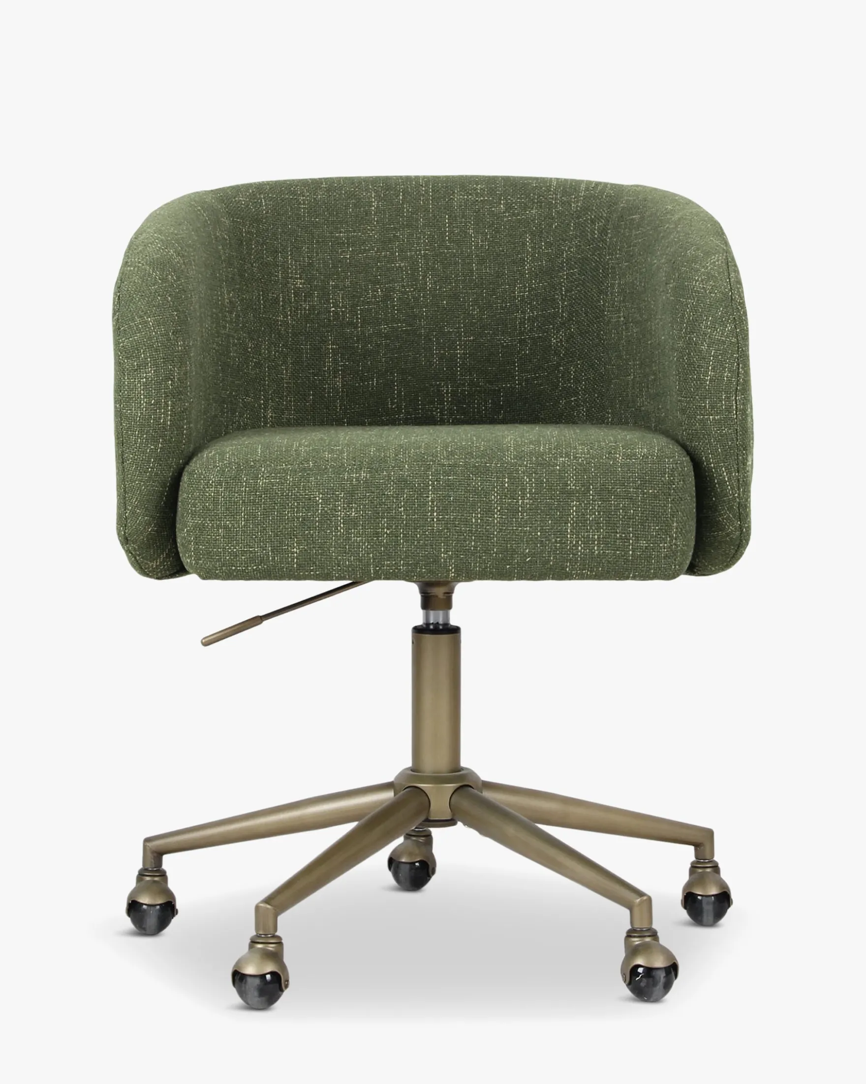Chaise de bureau rotative, Cactus vert & laiton Volta