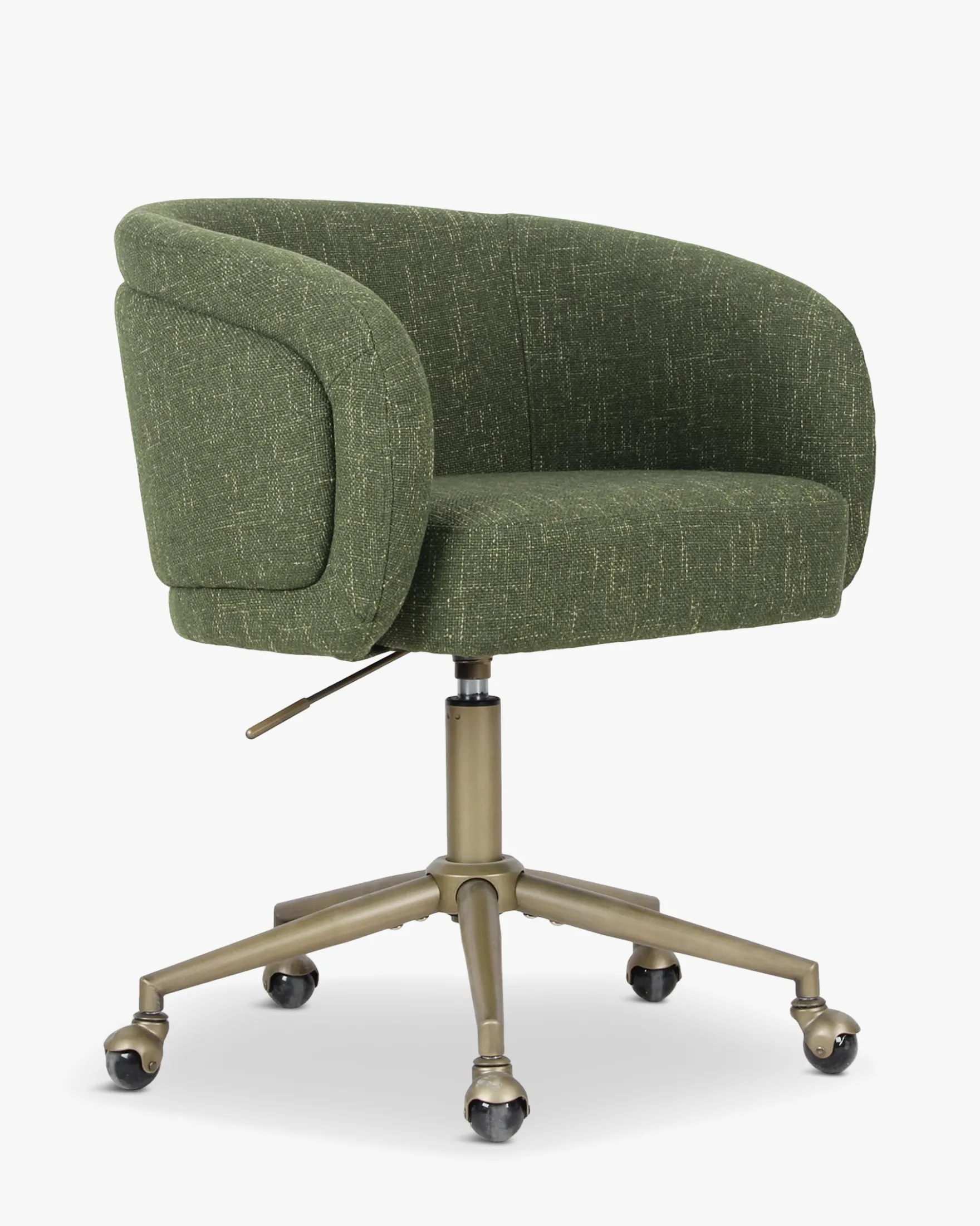 Chaise de bureau rotative, Cactus vert & laiton Volta