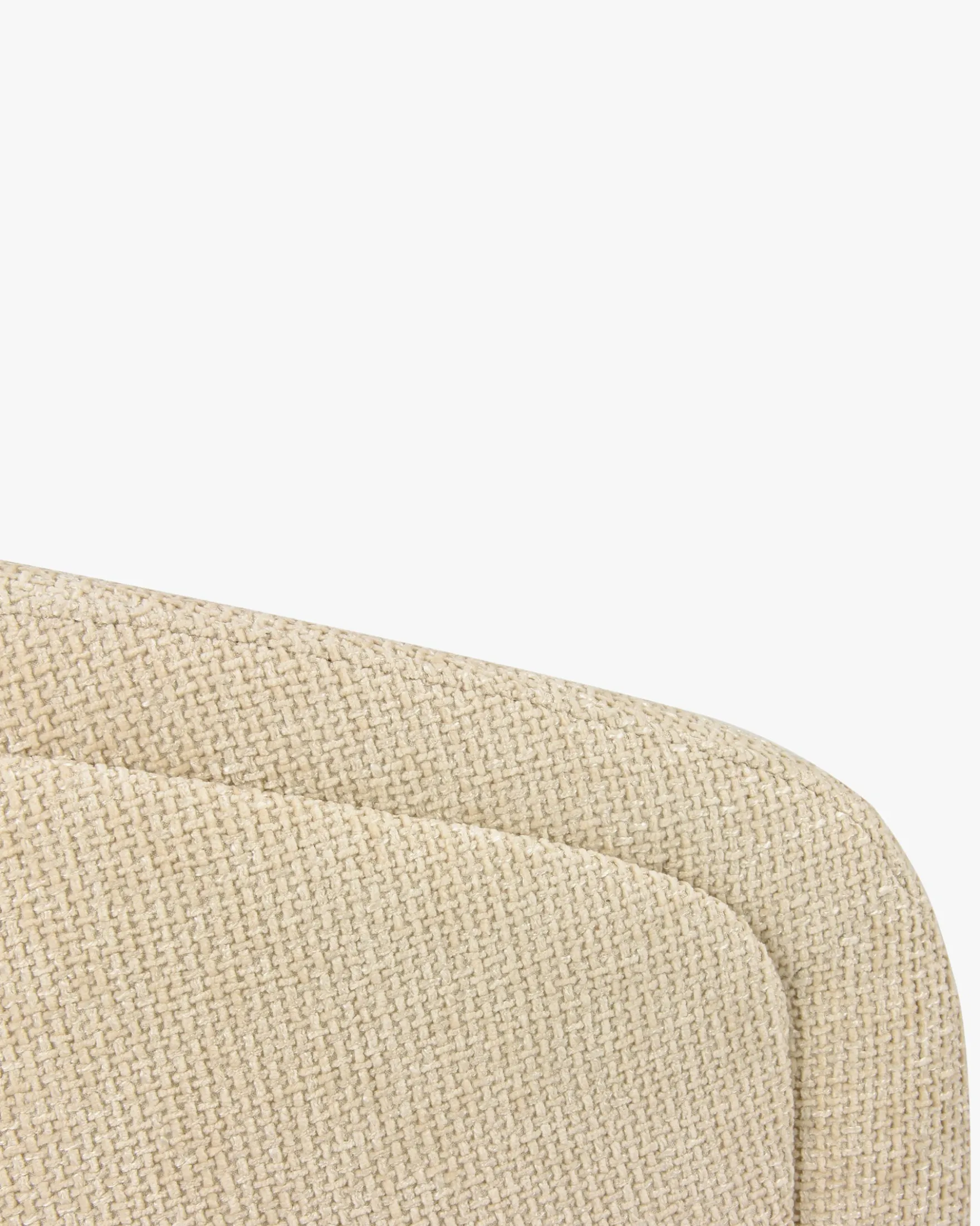 Chaise de bureau rotative, Tweed sable & métal laiton Volta
