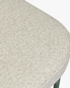 Chaise de jardin, Beige bouclé & métal vert eucalyptus Bonifacio