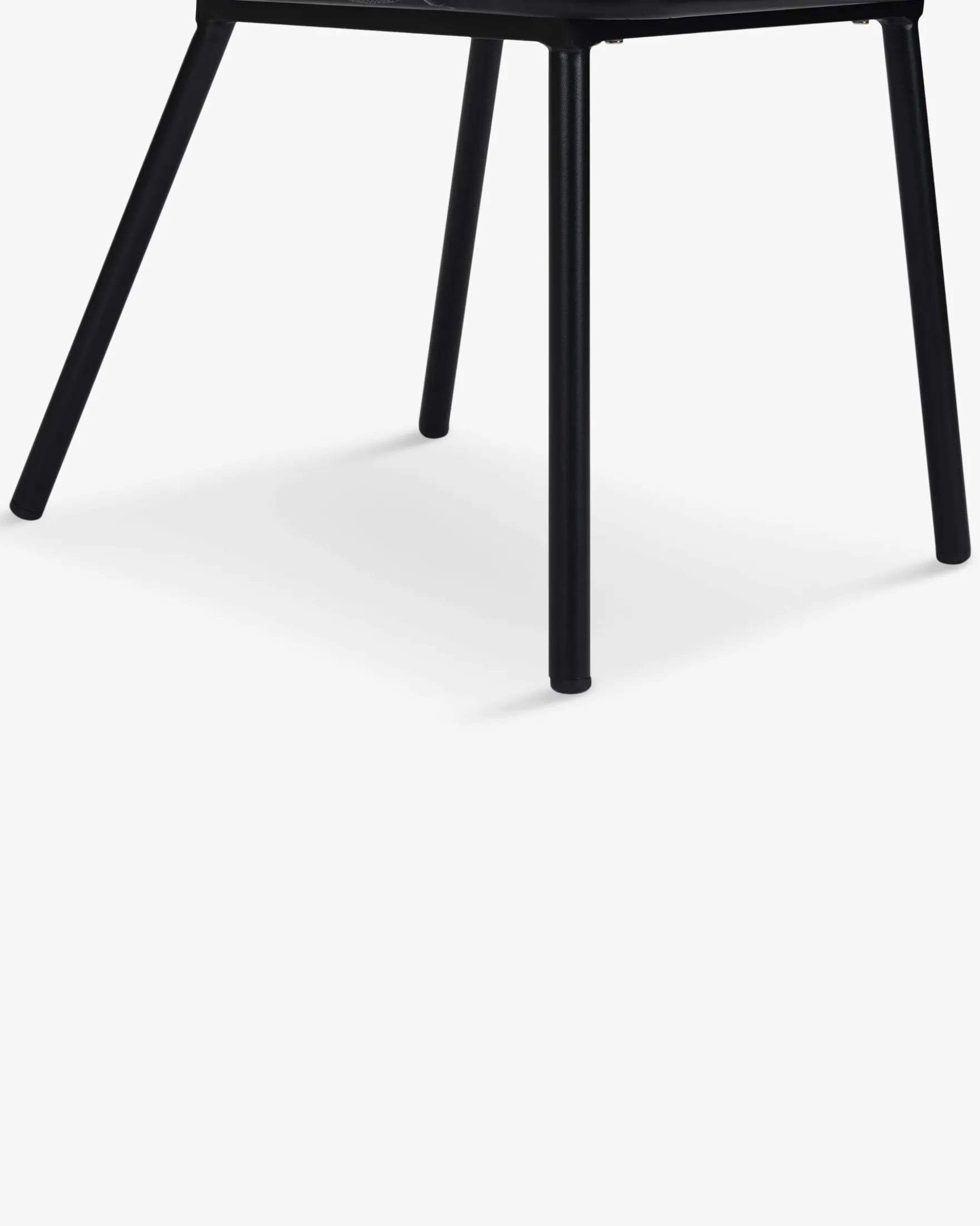 Chaise de jardin, Blanc écru, cordage noir & métal noir, 65x85 Hamptons