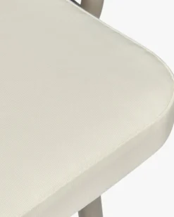Chaise de jardin, Blanc écru cordage & métal, 65x85 Hamptons