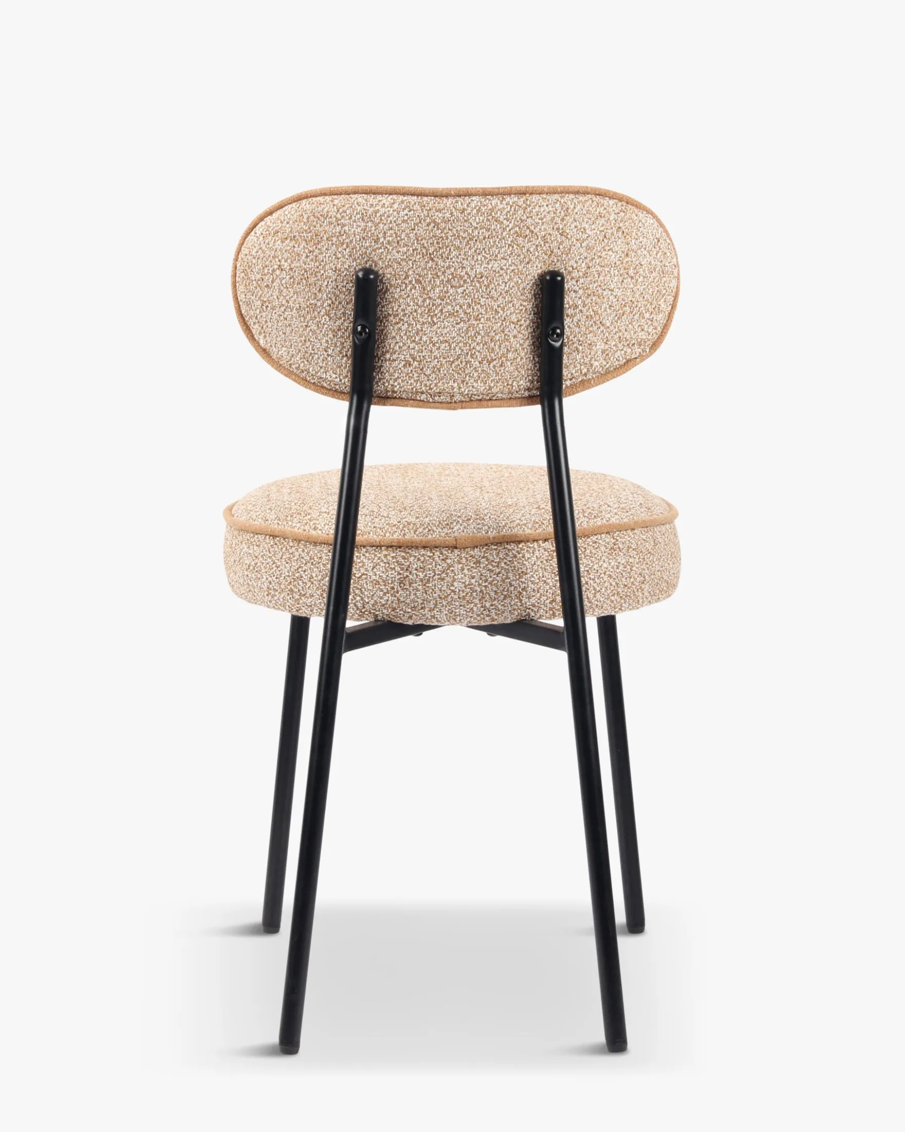 Chaise, Jaune moucheté & fer noir Milo