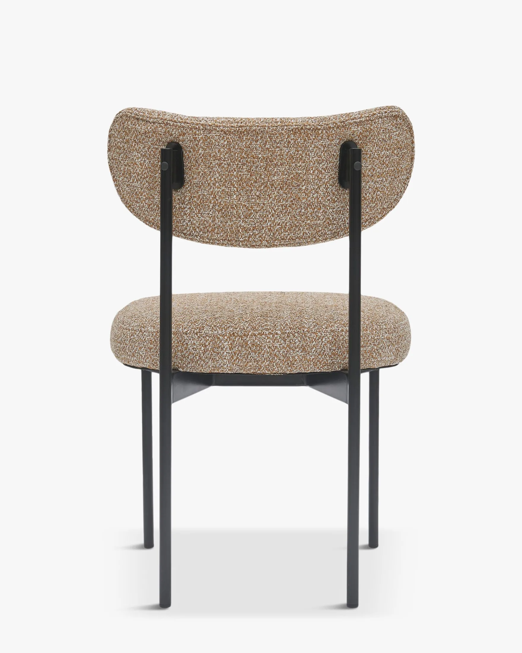Chaise, Jaune moucheté & métal noir Jasper