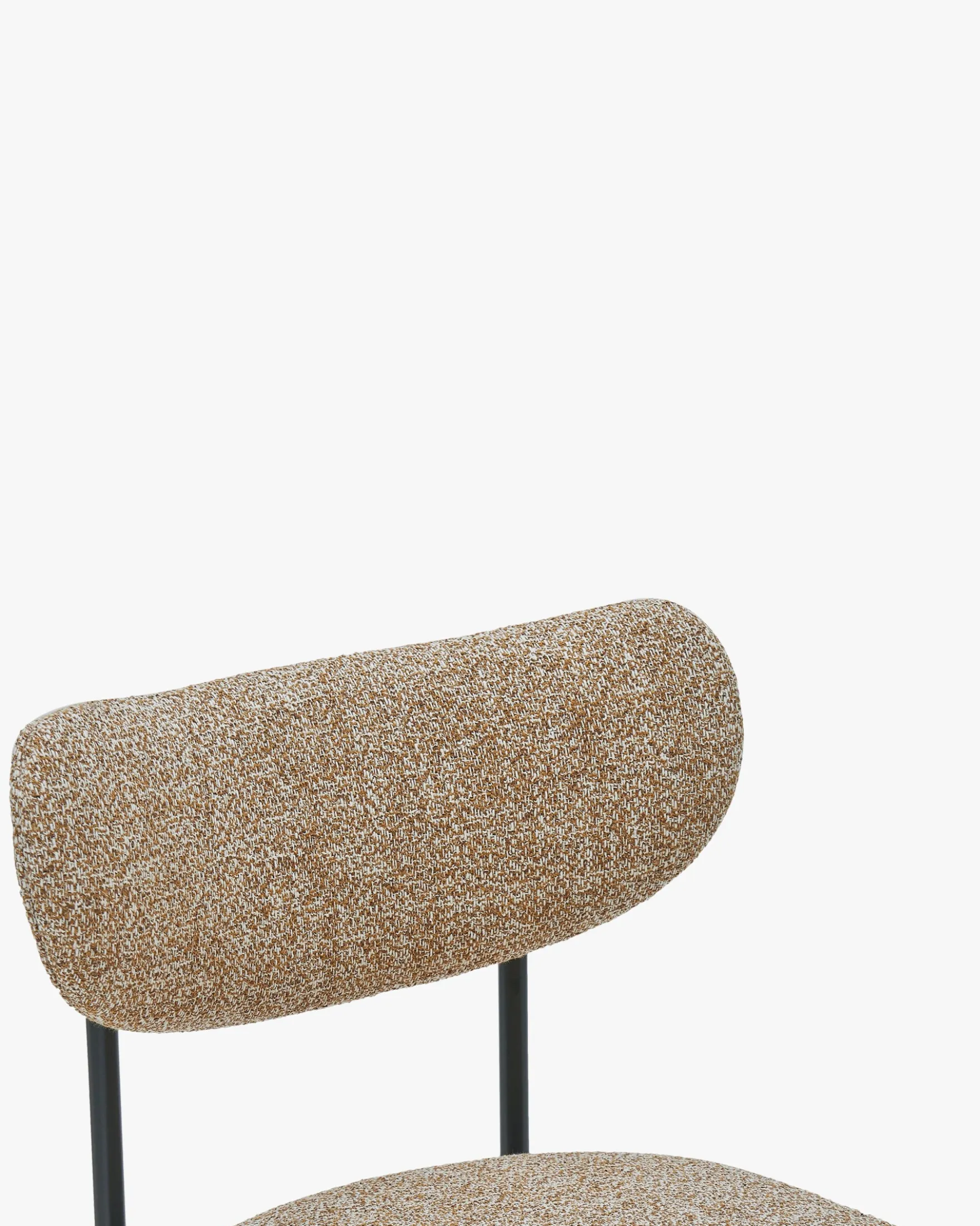Chaise, Jaune moucheté & métal noir Jasper