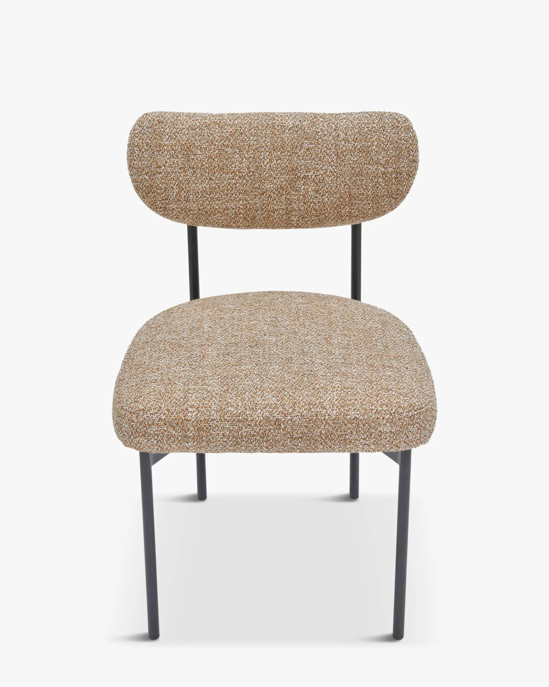 Chaise, Jaune moucheté & métal noir Jasper