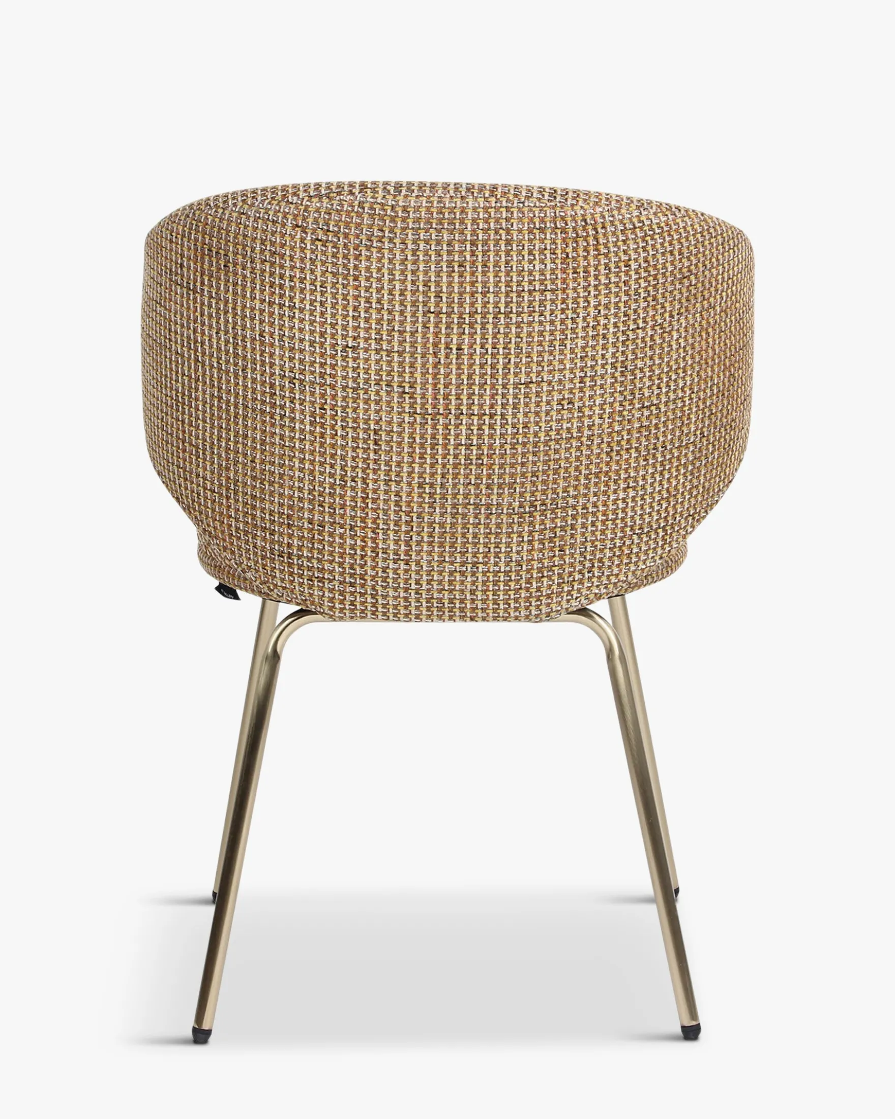 Chaise, Tweed jaune miami & laiton Savio