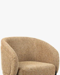 Chaise, Tweed jaune miami & metal noir Volta