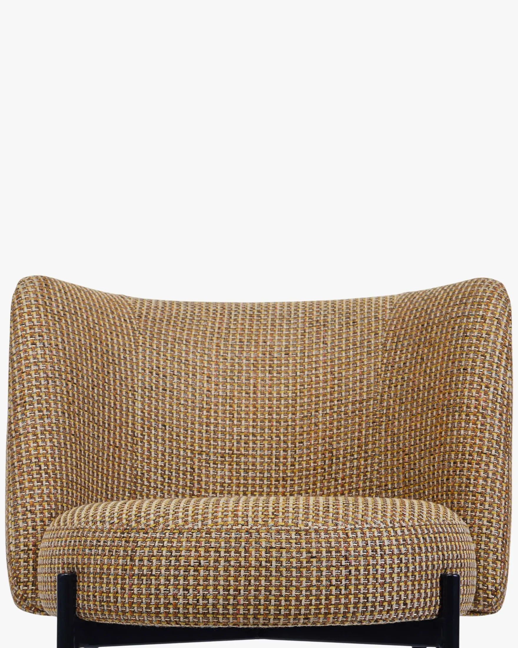 Chaise, Tweed jaune miami & metal noir Ray