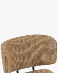Chaise, Tweed Jaune miami & métal noir Abby