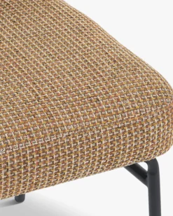 Chaise, Tweed Jaune miami & métal noir Abby