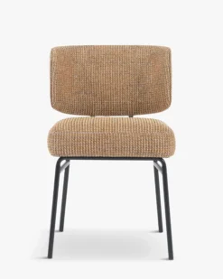 Chaise, Tweed Jaune miami & métal noir Abby