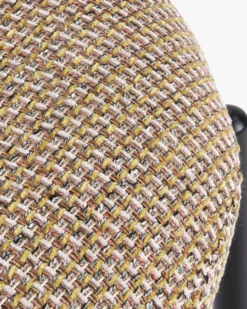 Chaise, Tweed jaune miami & métal noir Arty