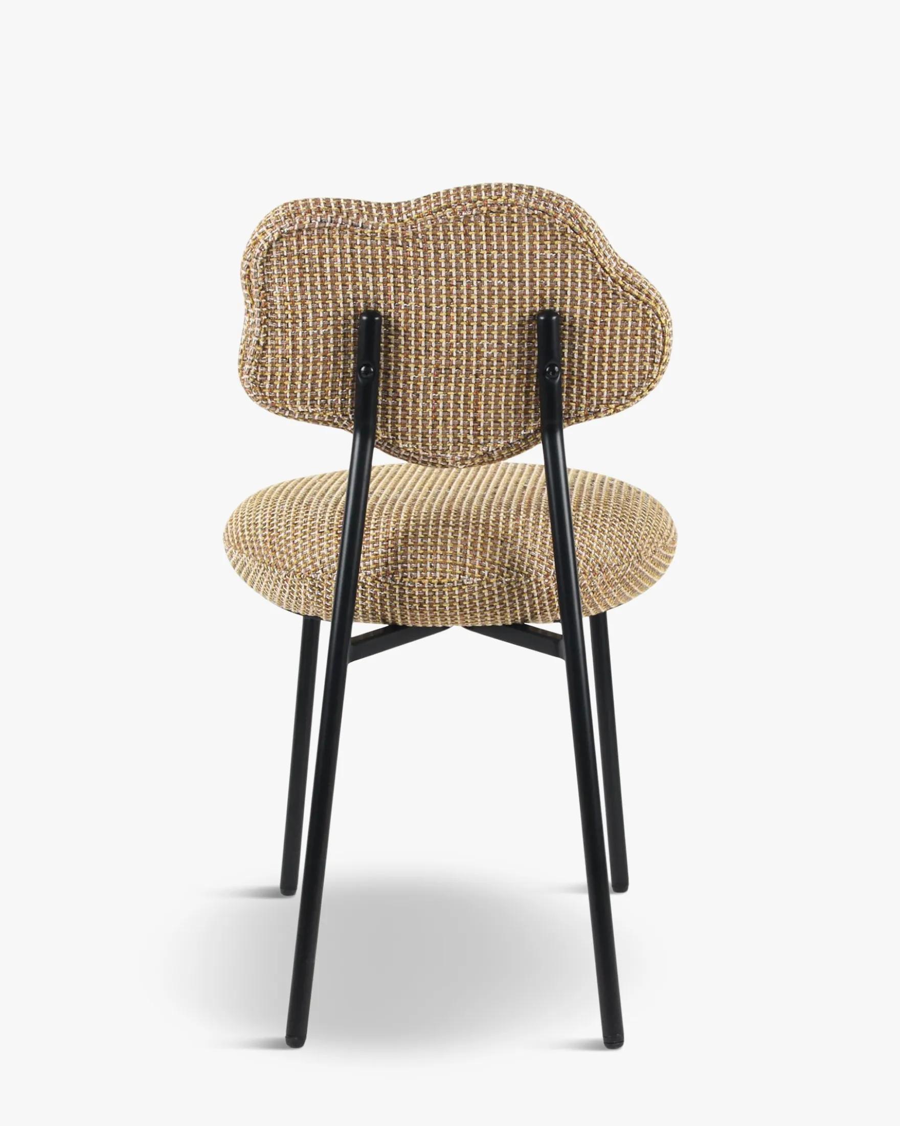 Chaise, Tweed jaune miami & métal noir Arty