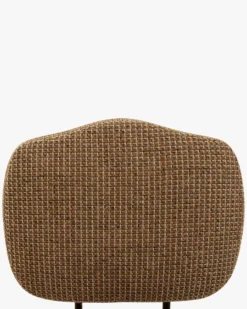 Chaise, Tweed jaune miami & métal noir Mogan