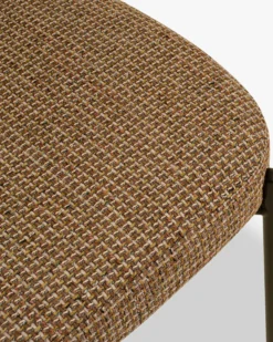 Chaise, Tweed jaune miami & métal noir Mogan