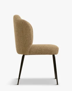 Chaise, Tweed jaune miami & métal noir Aero