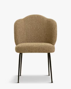 Chaise, Tweed jaune miami & métal noir Aero