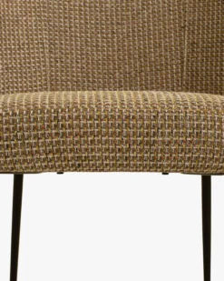 Chaise, Tweed jaune miami & métal noir Aero