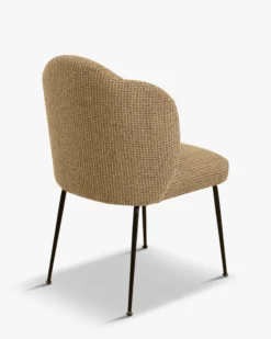 Chaise, Tweed jaune miami & métal noir Aero