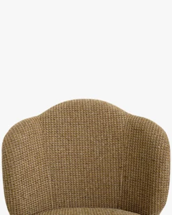Chaise, Tweed jaune miami & métal noir Aero