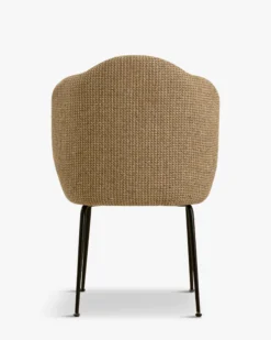 Chaise, Tweed jaune miami & métal noir Aero