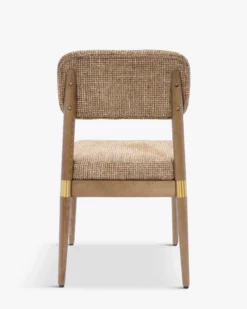 Chaise, Tweed Marron Caramel & Frêne massif Lilay