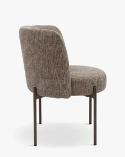 Chaise, Tweed taupe New York & Chocolat Ray