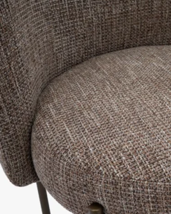 Chaise, Tweed taupe New York & Chocolat Ray