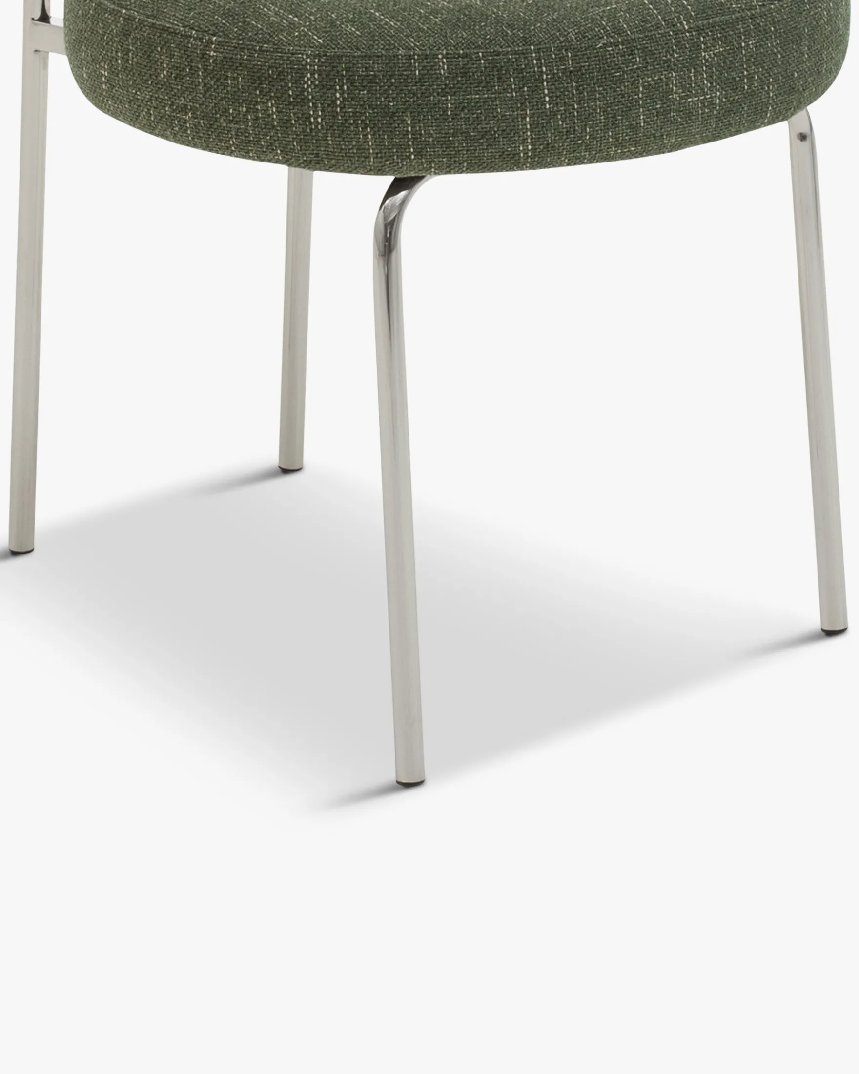 Chaise, Vert cactus & métal chromé Vittoria