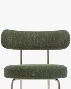 Chaise, Vert cactus & métal chromé Vittoria