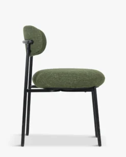 Chaise, Vert cactus & métal noir Maia