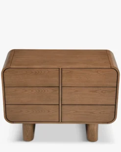 Commode, Bois de frêne teinte noyer, L100 Ned