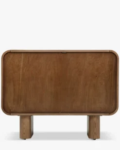 Commode, Bois de frêne teinte noyer, L100 Ned