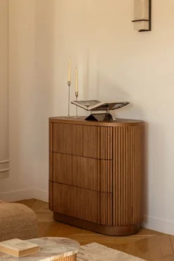 Commode, Bois teinte noyer, L100 Ronda