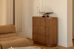 Commode, Bois teinte noyer, L100 Ronda