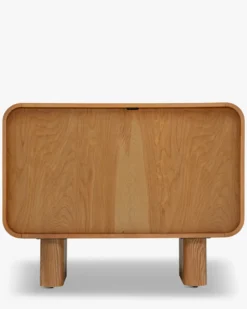 Commode, Cannage naturel & bois blond, L100 Oxford