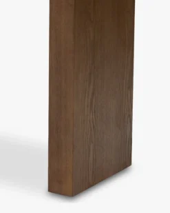 Console, Bois beige & Bois teinte noyer, L100 Archi