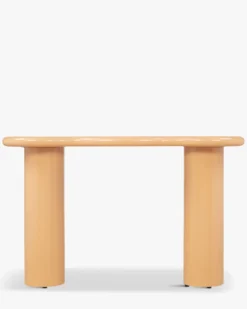 Console, Bois beige caramel, L120 Onda