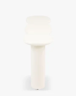 Console, Bois beige lin, L120 Onda