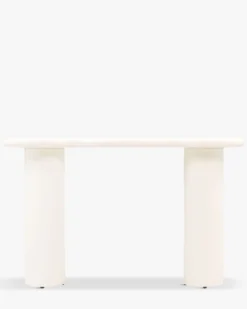 Console, Bois beige lin, L120 Onda