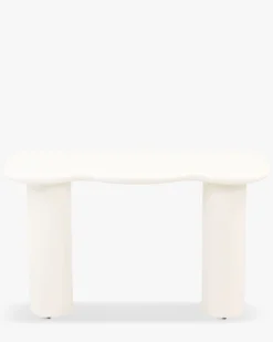 Console, Bois beige lin, L120 Onda